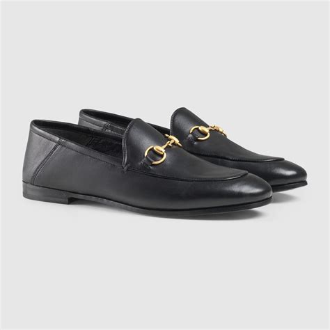 gucci brixton leather horsebit loafers|gucci horsebit detailed leather loafers.